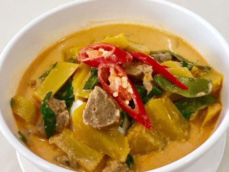 Pumpkin Red Curry with Shiitake